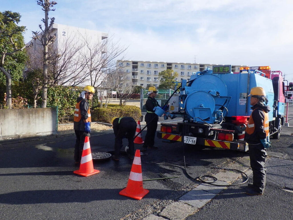 下水道管渠マンホールポンプ清掃